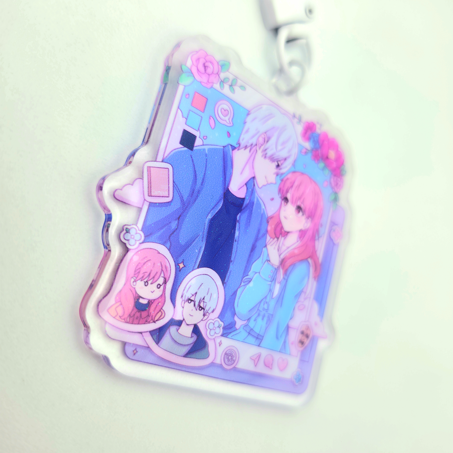 Social Media Romance Acrylic Charms (IN-HAND)
