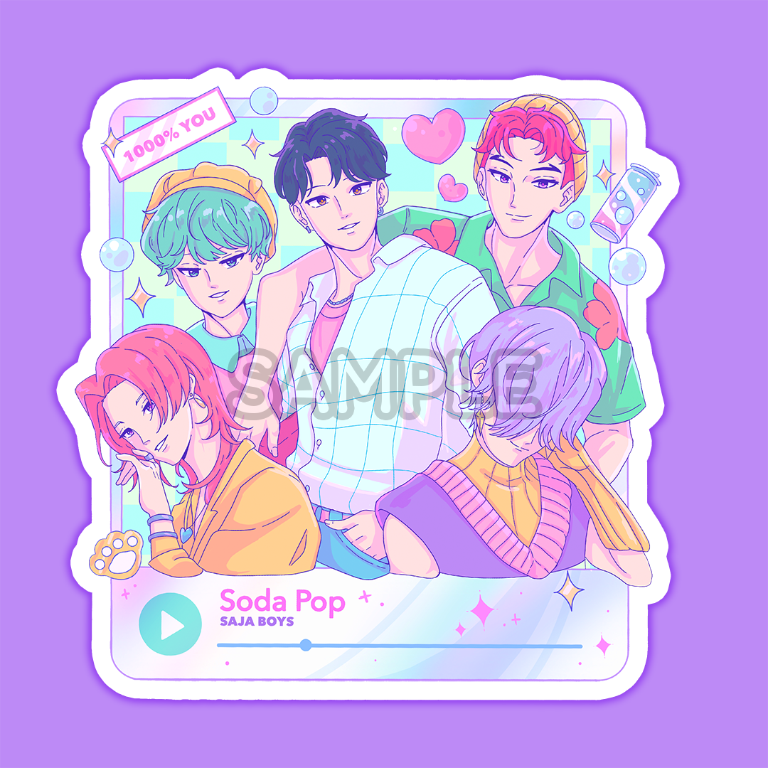 S0D4 P0P Kpop Sticker (PRE-ORDER)