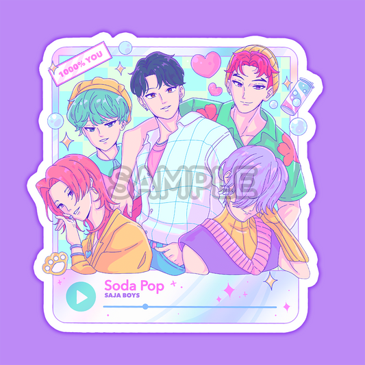 KPOP S0D4 P0P Sticker (IN-HAND)