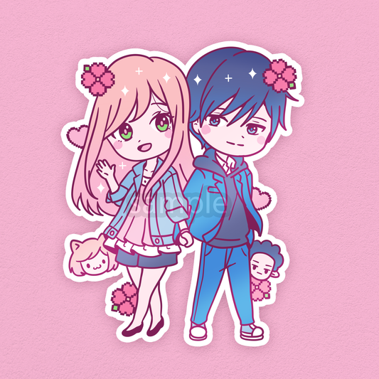 Gamer Girl & Boy Sticker (IN-HAND)