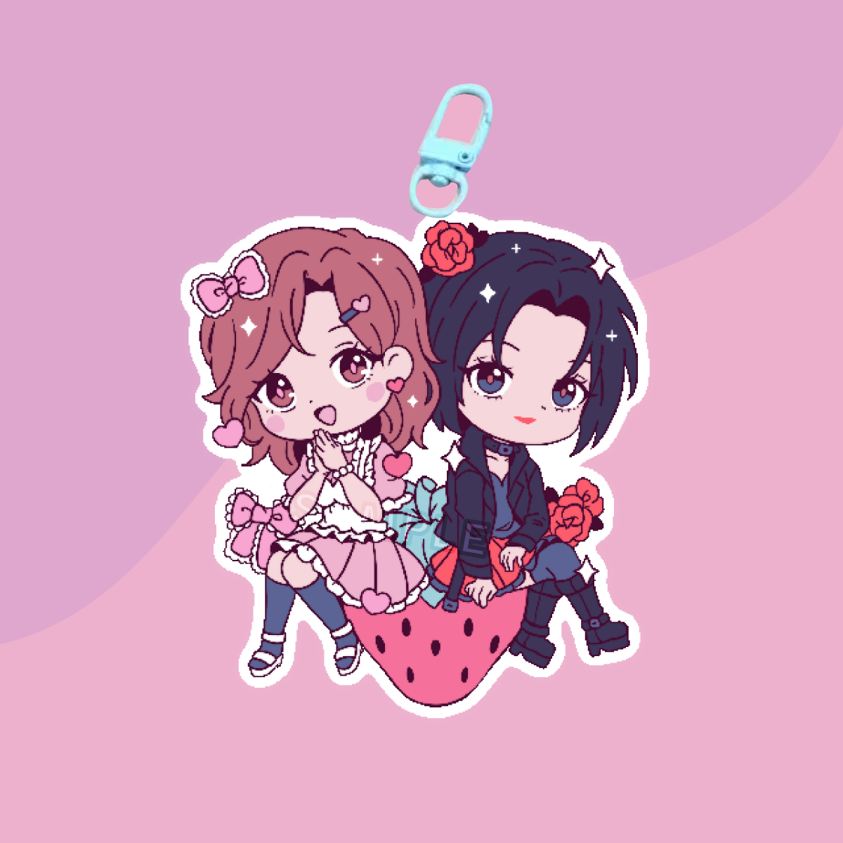 Strawberry Friends Acrylic Charm (IN-HAND)