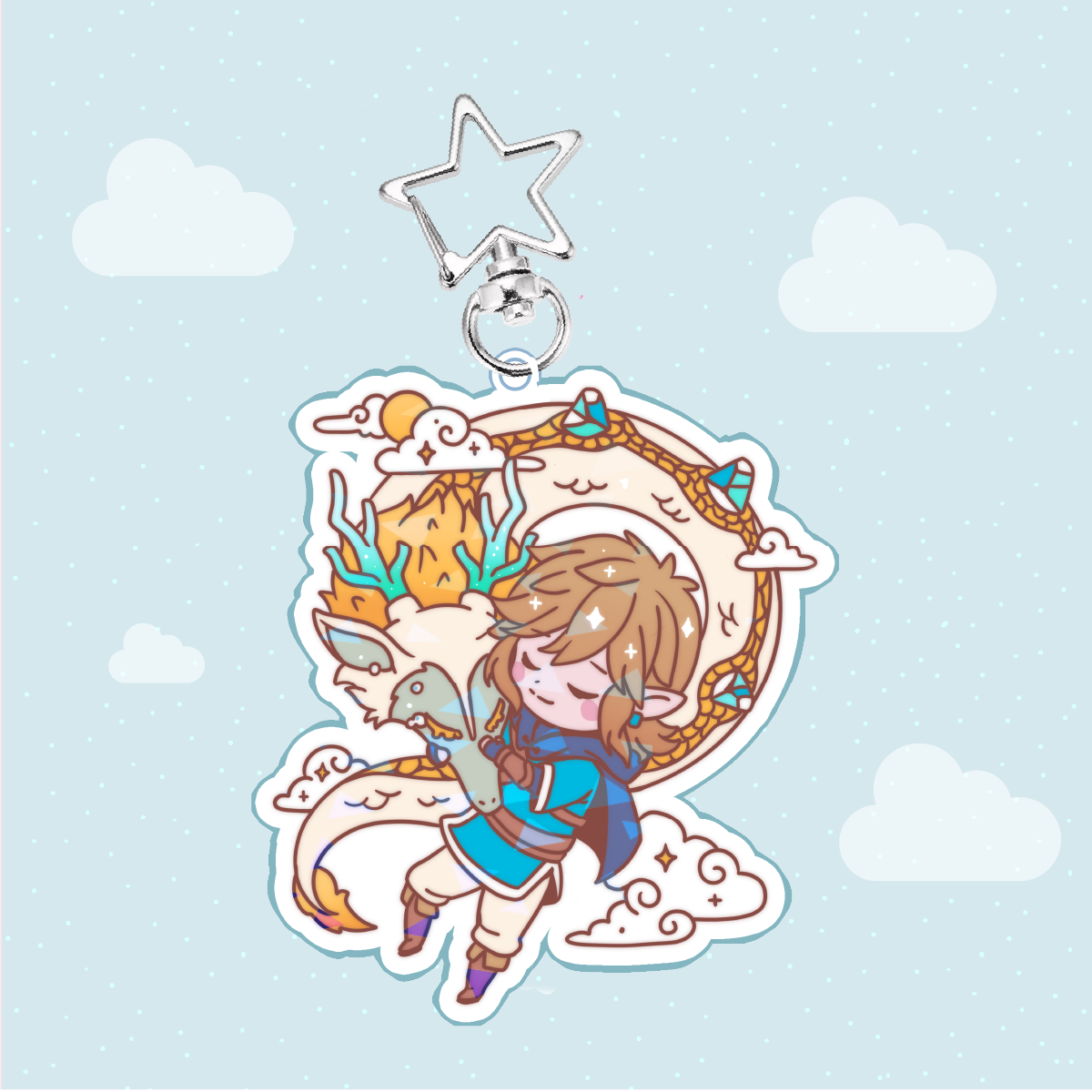 Hero & Dragon Acrylic Charm LAST CHANCE (IN-HAND)