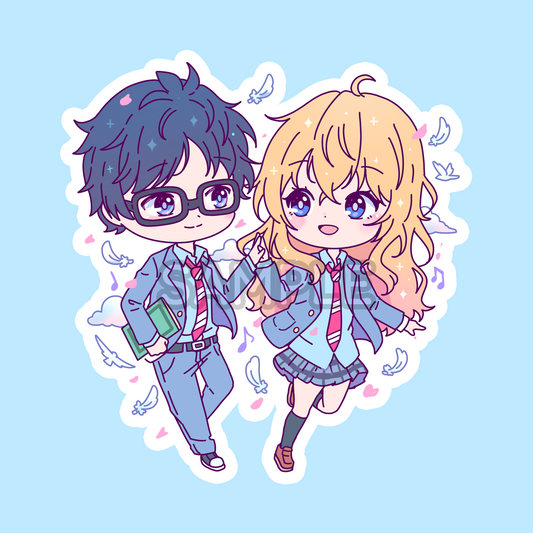 Violinist and Pianist Sticker (IN-HAND)