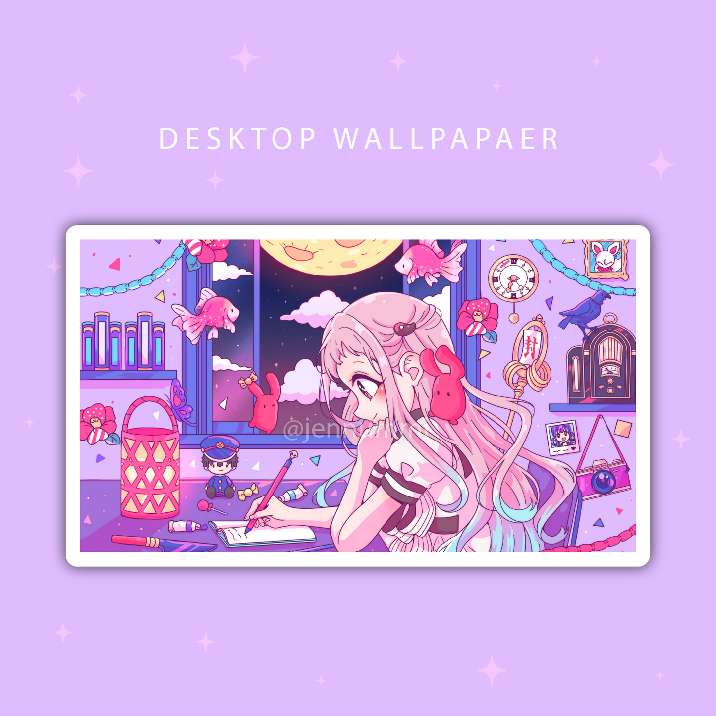 Fish LoFi Wallpaper (Desktop & Phone)