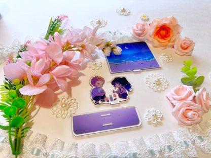 Flower Beach Scene Acrylic Stand (IN-HAND)
