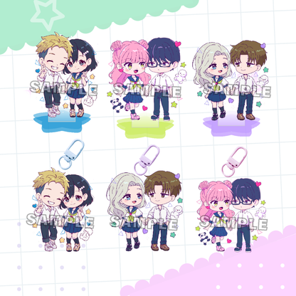 Totally Different Acrylic Charm And Stand Set (PRE-ORDER)