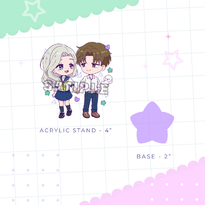 Totally Different Acrylic Charm And Stand Set (PRE-ORDER)