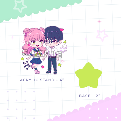Totally Different Acrylic Charm And Stand Set (PRE-ORDER)