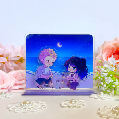 Flower Beach Scene Acrylic Stand (IN-HAND)