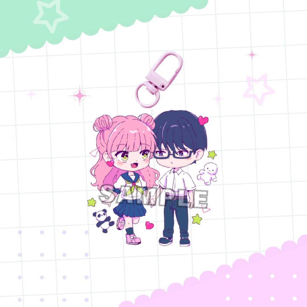 Totally Different Acrylic Charm And Stand Set (PRE-ORDER)
