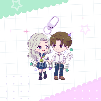 Totally Different Acrylic Charm And Stand Set (PRE-ORDER)
