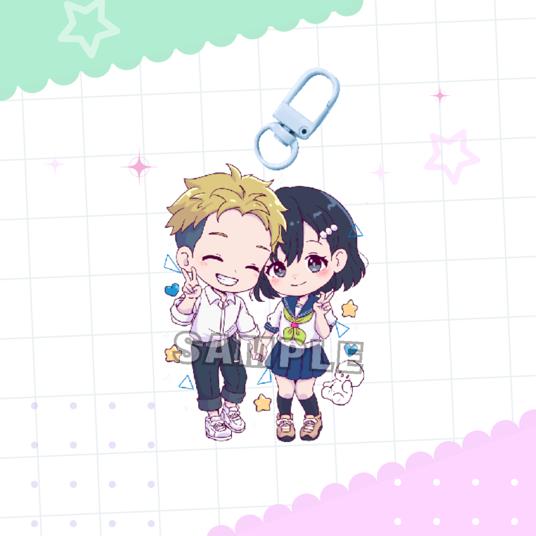 Totally Different Acrylic Charm And Stand Set (PRE-ORDER)