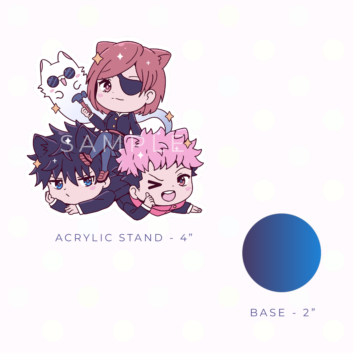 Chaotic Trio Acrylic Stand (PRE-ORDER)