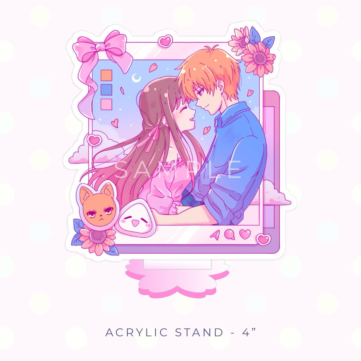 Social Media Onigiri Acrylic Stand (PRE-ORDER)