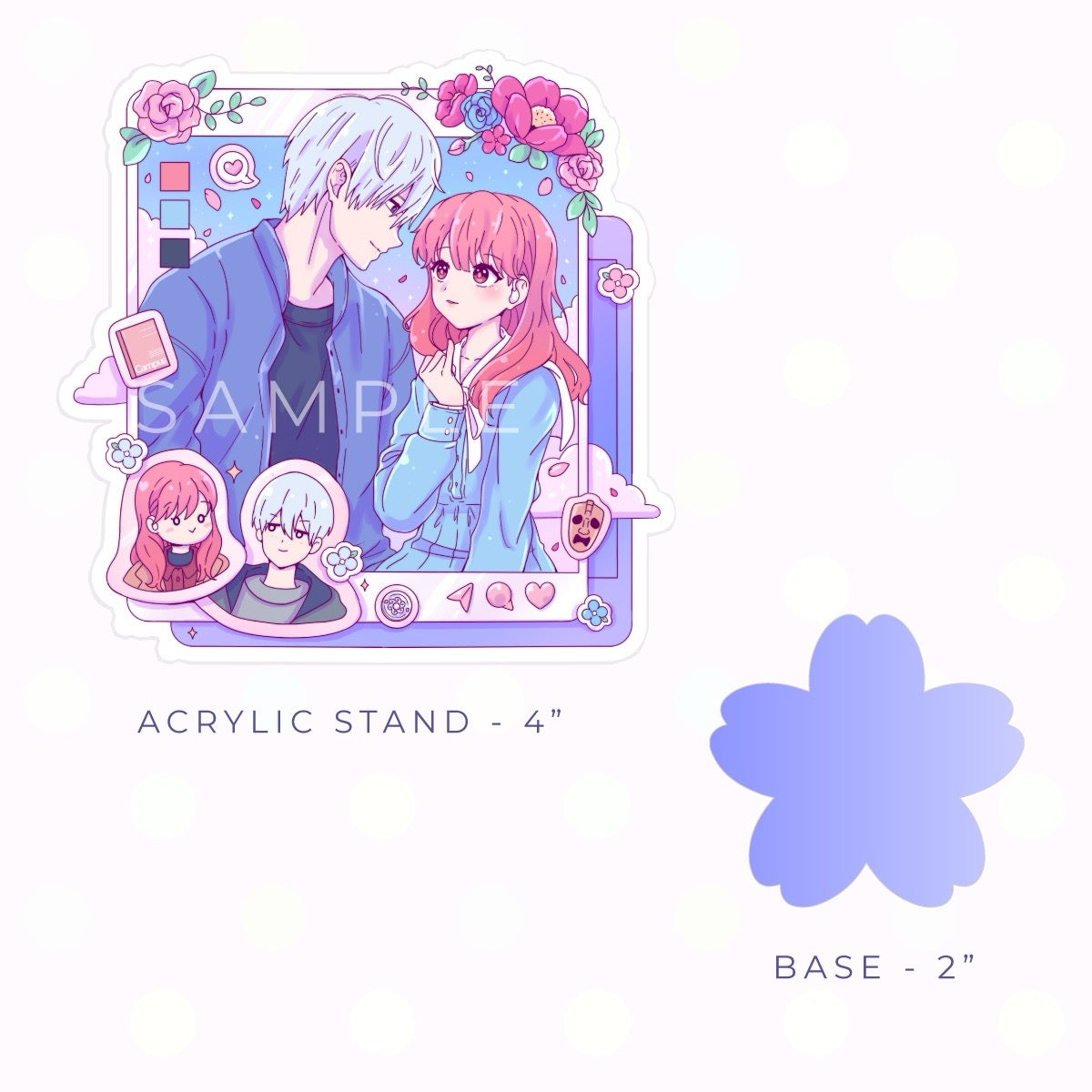 Social Media Sign Acrylic Stand (PRE-ORDER)