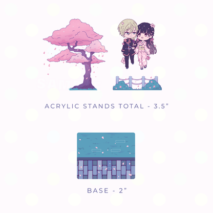 Spring Bride Chibi Scene Acrylic Stand (PRE-ORDER)