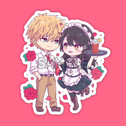 Cafe Couple Sticker (PRE-ORDER)