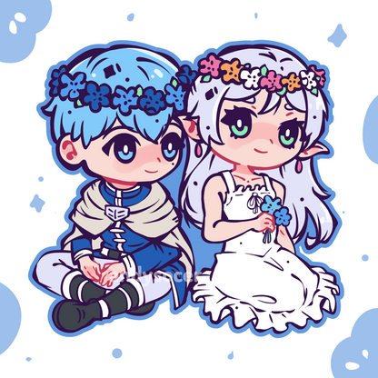 Elf and Knight Acrylic Charm (PRE-ORDER)