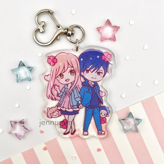 Gamer Girl & Boy Acrylic Charm