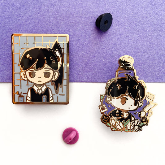 Omori Enamel Pins