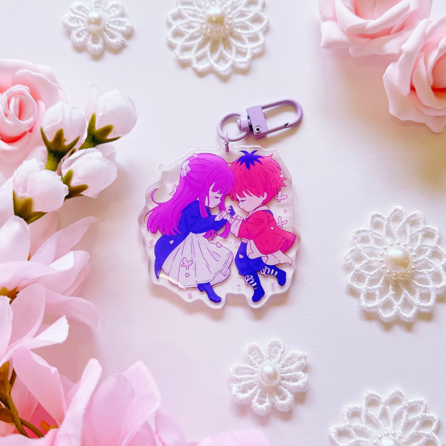 Mage and Warrior Butterflies Acrylic Charm