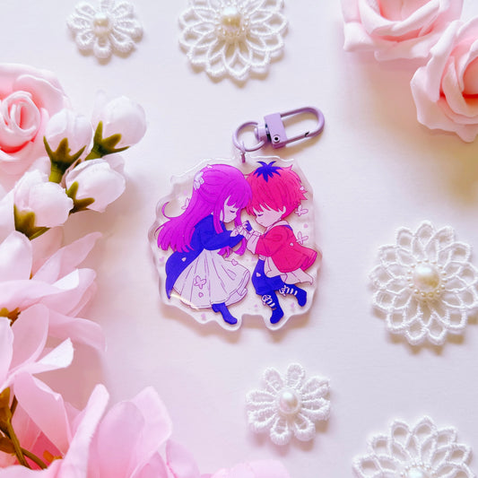 Mage and Warrior Butterflies Acrylic Charm