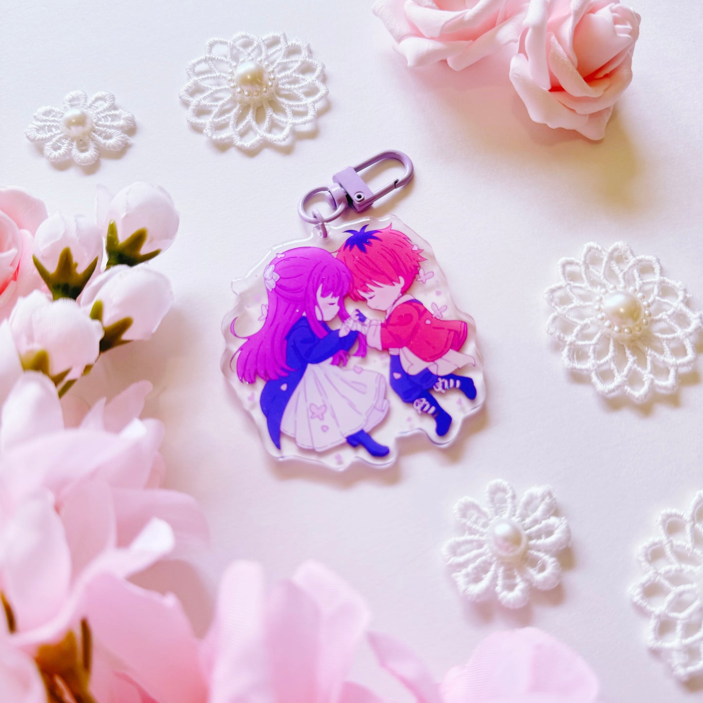 Mage and Warrior Butterflies Acrylic Charm
