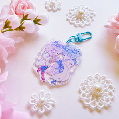 Elf and Hero Flowers Acrylic Charm