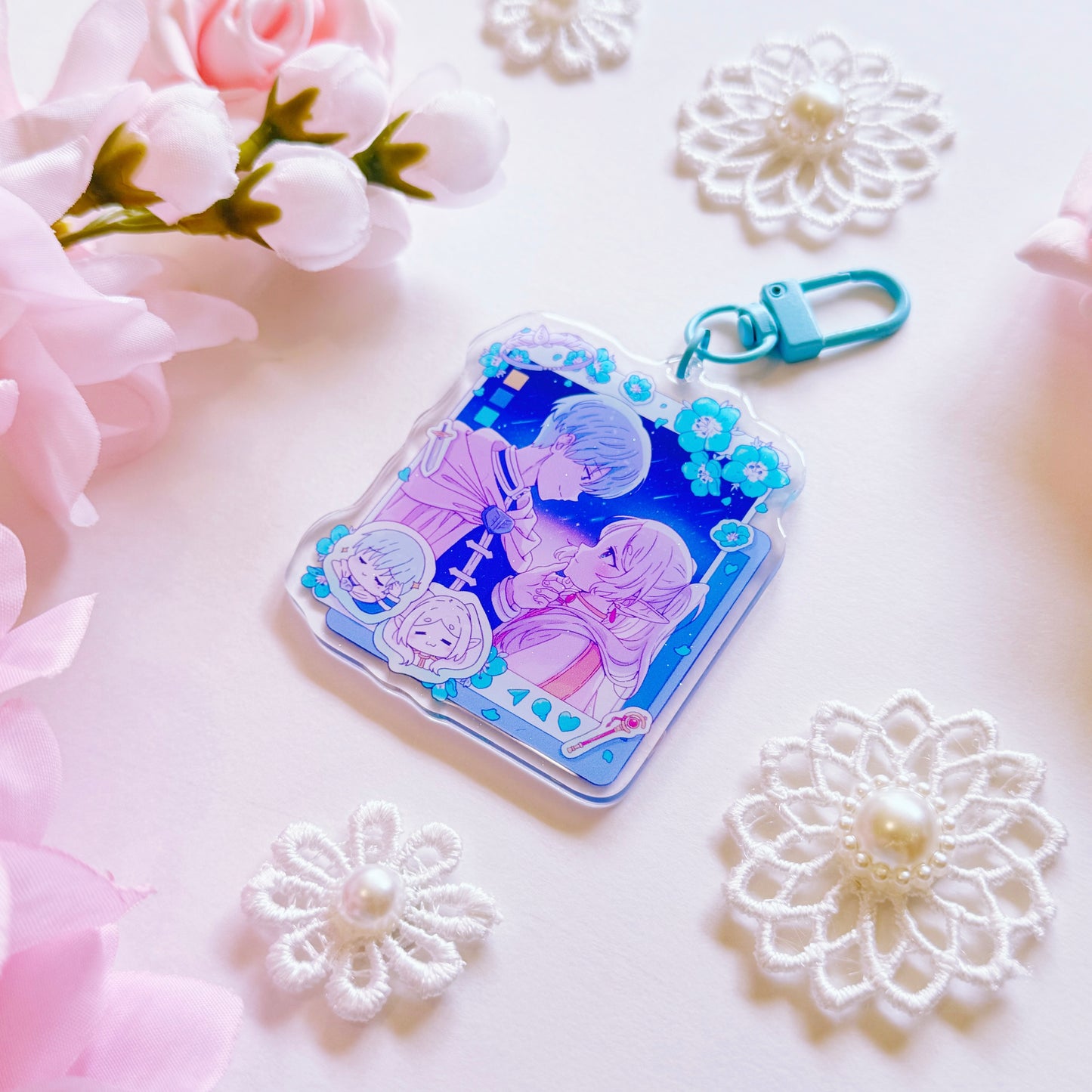 Elf and Hero Social Media Acrylic Charm