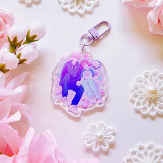 Housekeeper Pastel Acrylic Charm