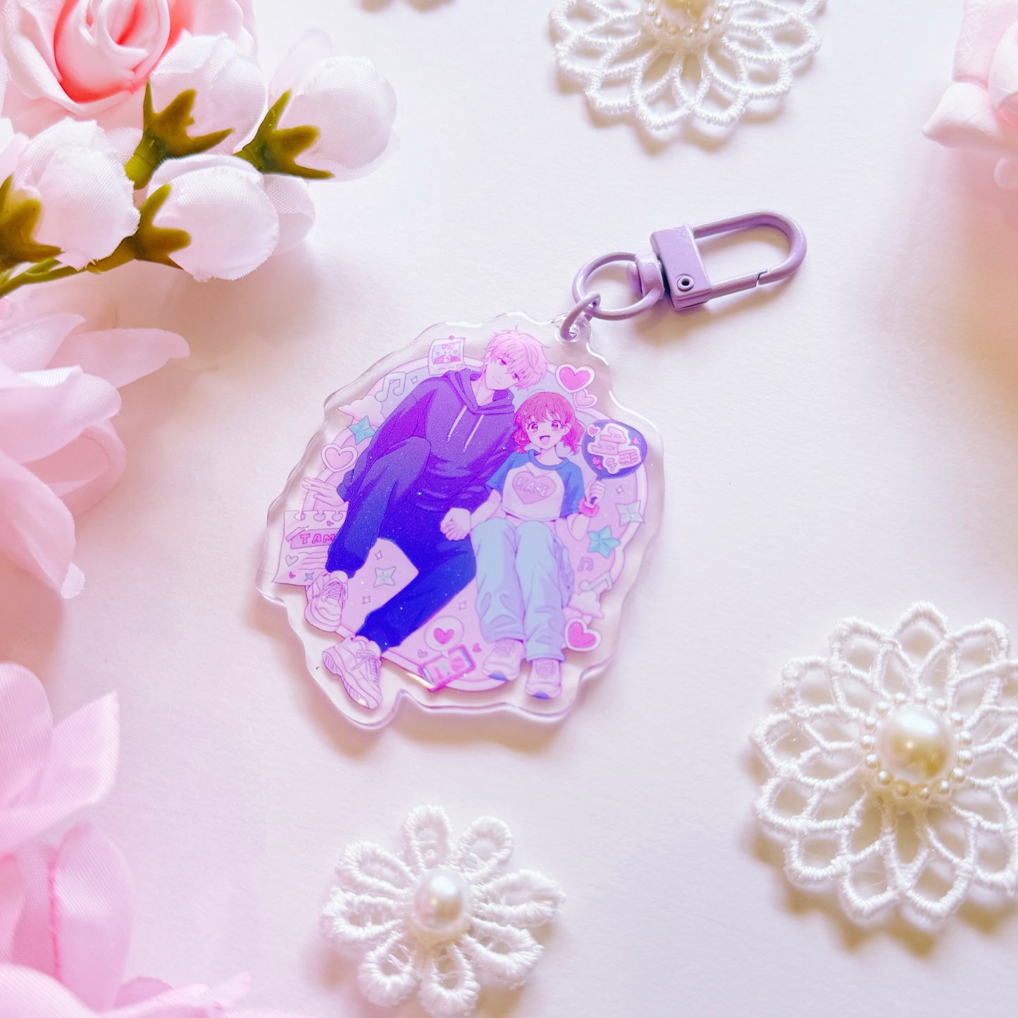 Housekeeper Pastel Acrylic Charm