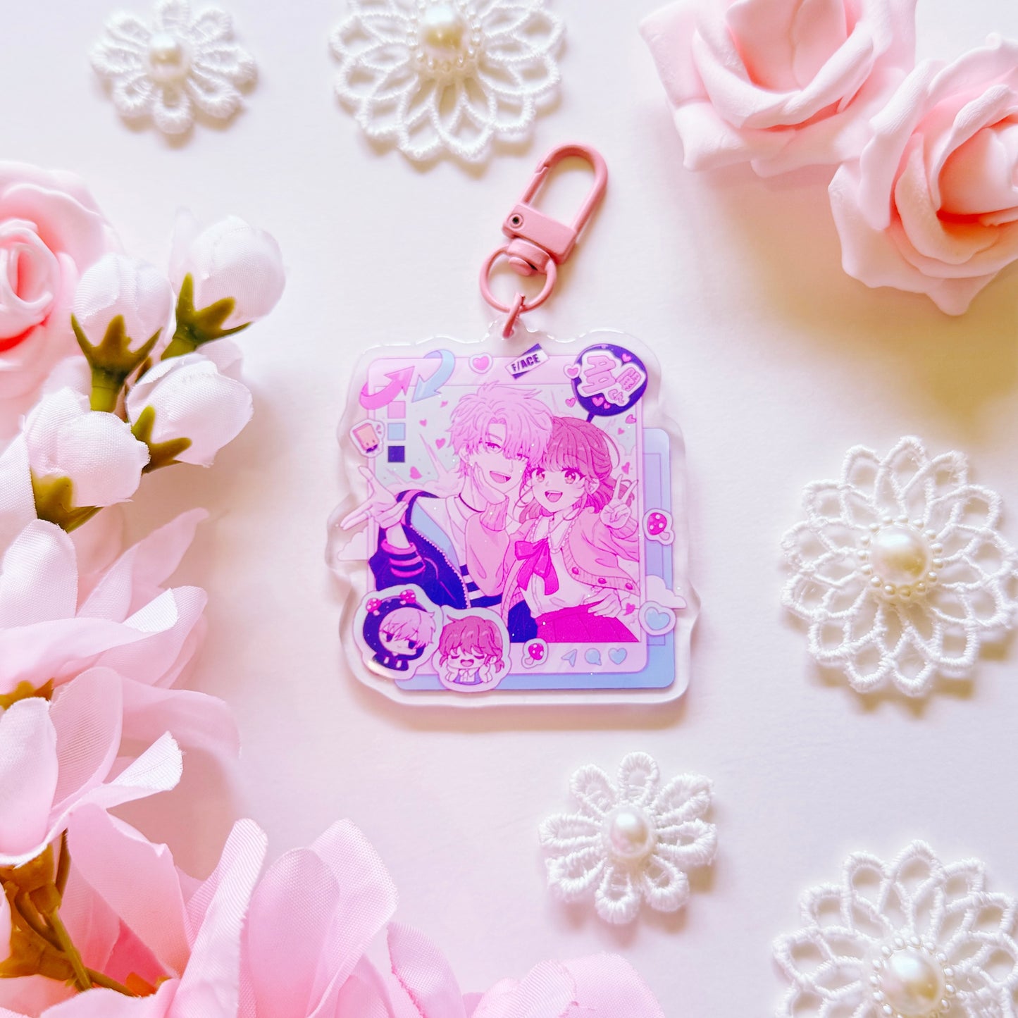 Housekeeper Social Media Acrylic Charm