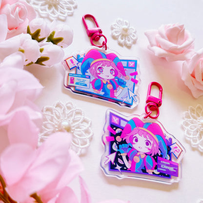 Bunny and Clown Acrylic Charm Set