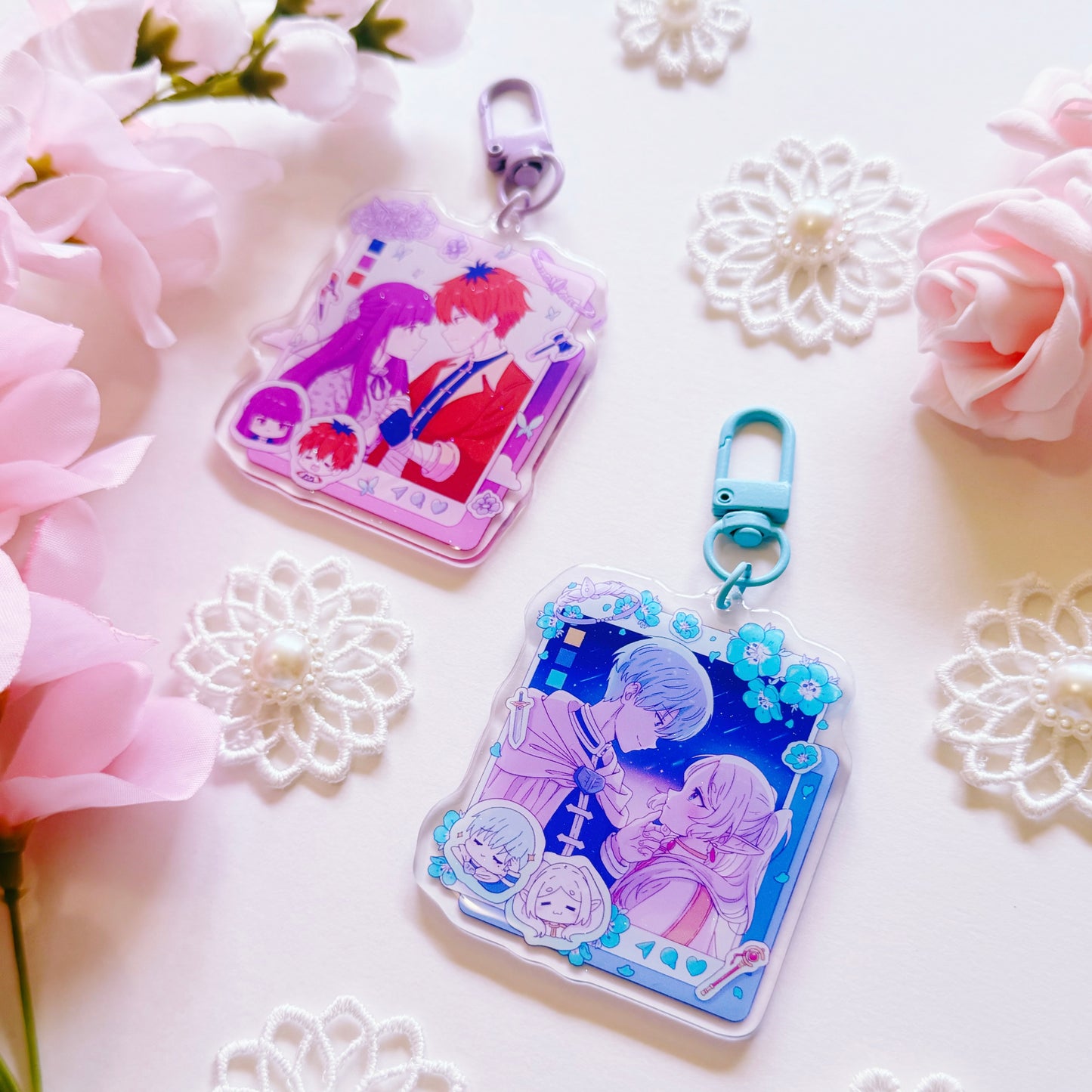 Mage and Warrior Social Media Acrylic Charm
