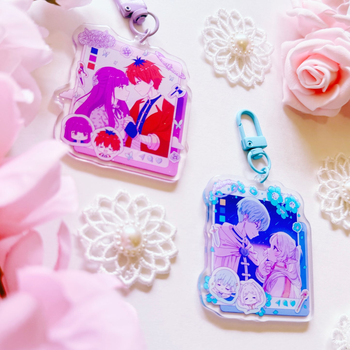 Mage and Warrior Social Media Acrylic Charm