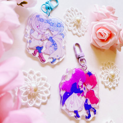 Elf and Hero Flowers Acrylic Charm
