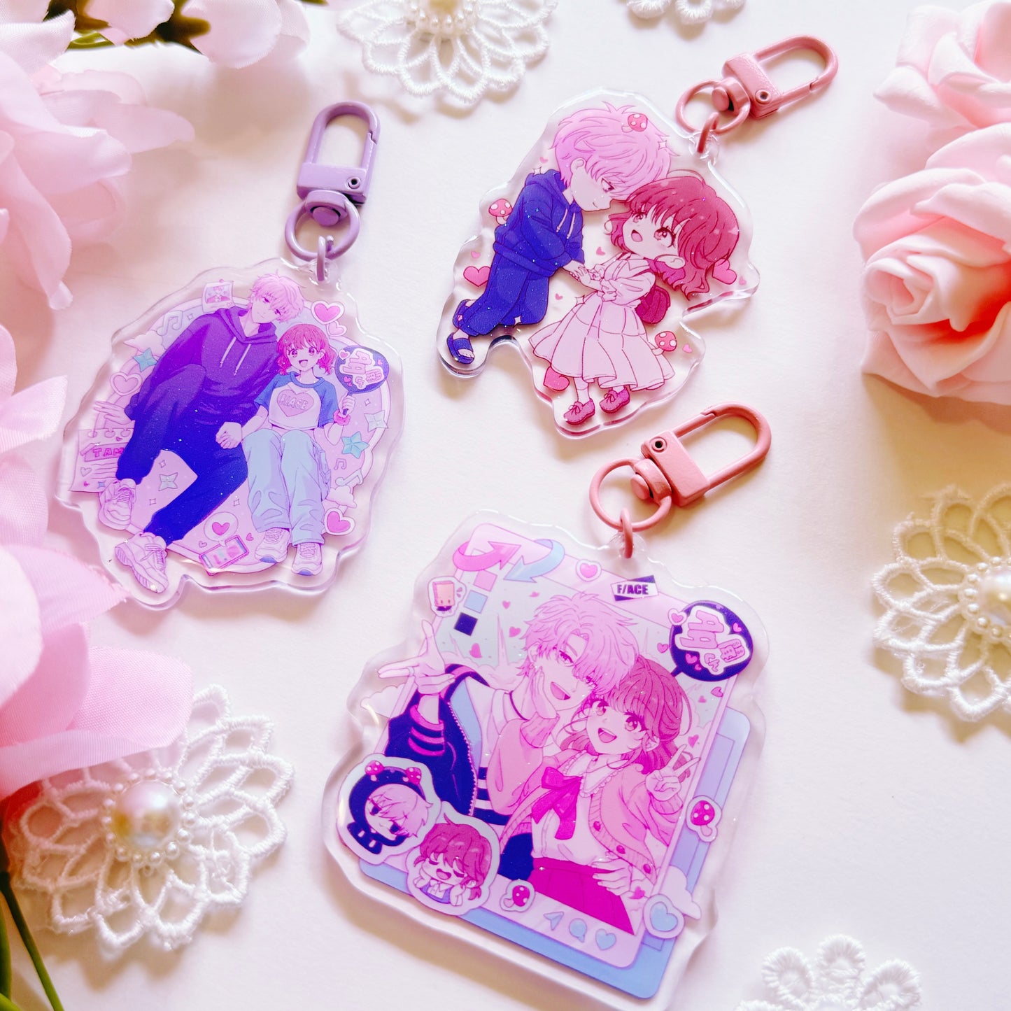 Housekeeper Pastel Acrylic Charm