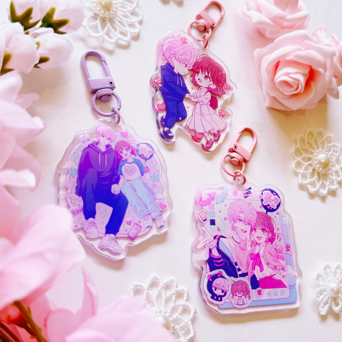 Housekeeper Pastel Acrylic Charm