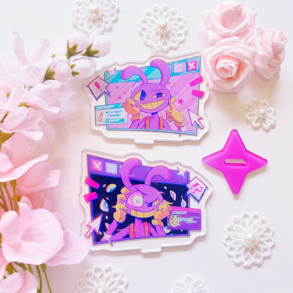Clown and Bunny Acrylic Stand Set