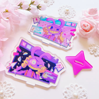 Clown and Bunny Acrylic Stand Set