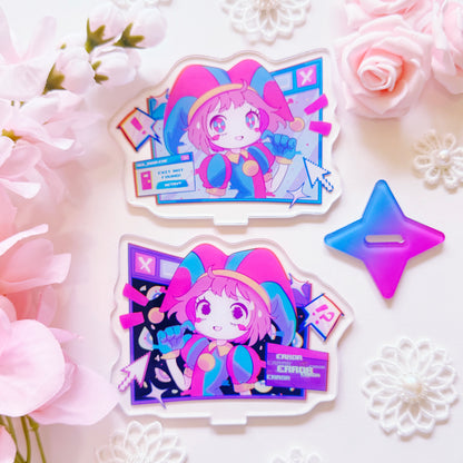 Clown and Bunny Acrylic Stand Set