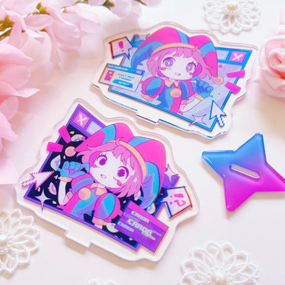 Clown and Bunny Acrylic Stand Set