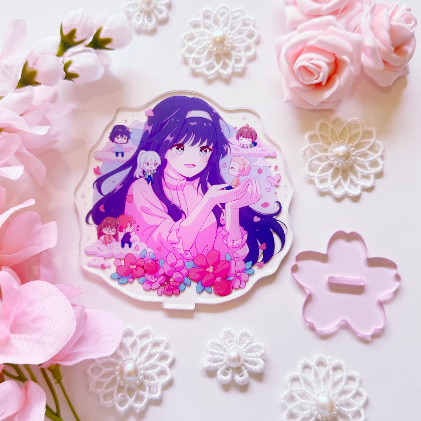 Sweet Flowers Chibi Group Acrylic Stand