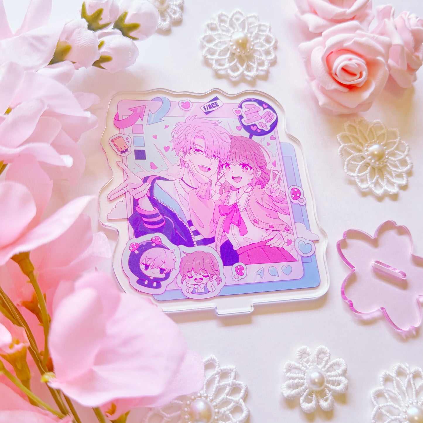Housekeeper and Idol  Social Media Acrylic Stand