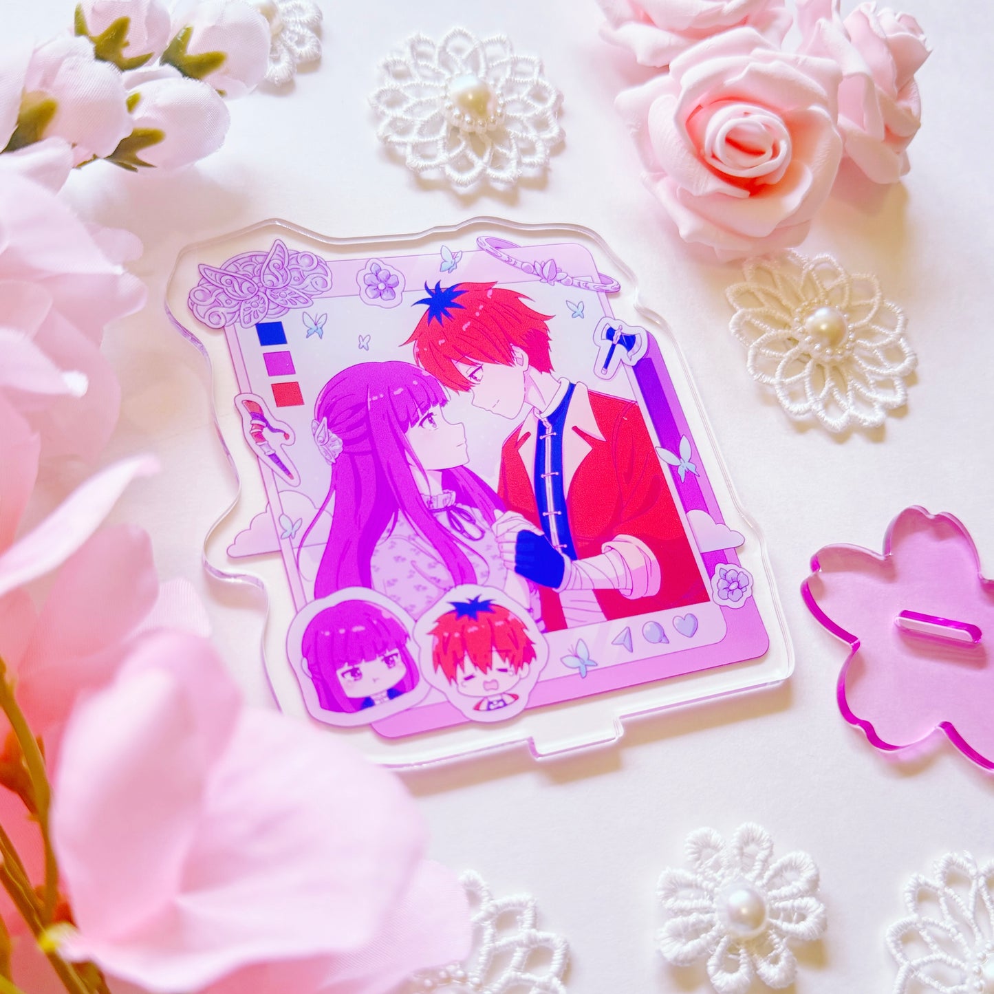 Mage and Warrior Social Media Acrylic Stand