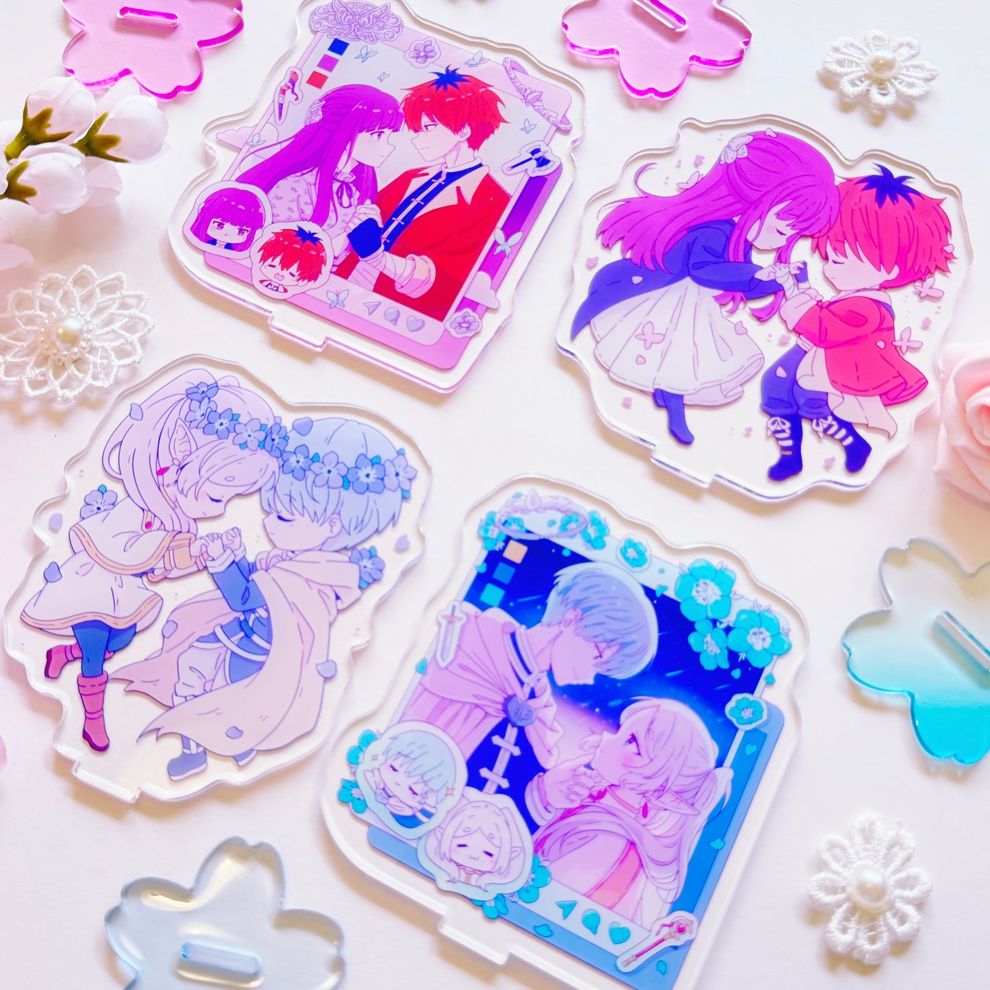 Mage and Warrior Butterflies Acrylic Stand