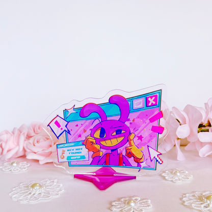 Clown and Bunny Acrylic Stand Set