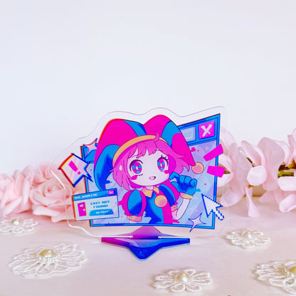 Clown and Bunny Acrylic Stand Set