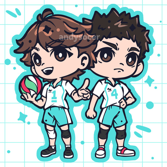 Voleyball Duo Acrylic Charm (PRE-ORDER)