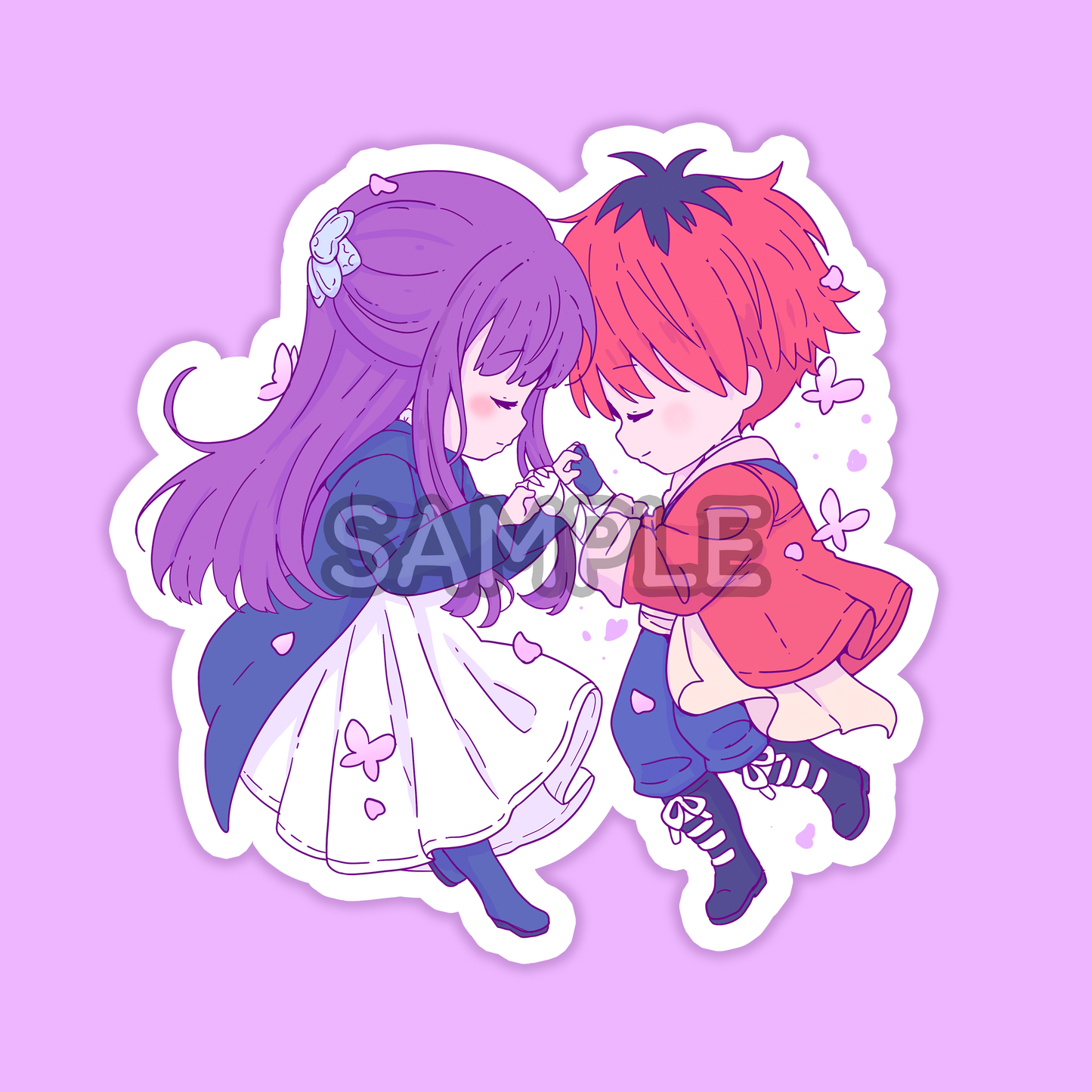 Mage and Warrior Butterflies Sticker (PRE-ORDER)